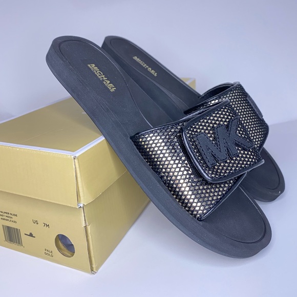 Michael Kors Palmer Slide Net Mesh Sandals Slipper - Picture 8 of 10